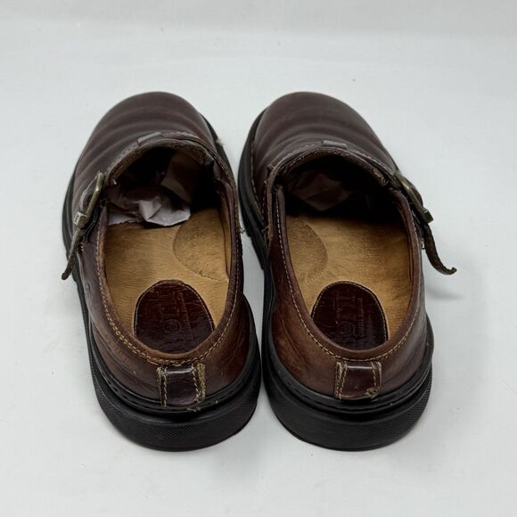 Born Cabot Fisherman Mules Sandals Mens 9.5 Brown Leather Handcrafted Shoes - Picture 11 of 16